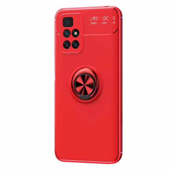 CaseUp Xiaomi Redmi 10 Kılıf Finger Ring Holder Kırmızı 2